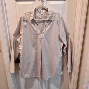 Woman's Beige Tunic, Size XL, Garnet Hill